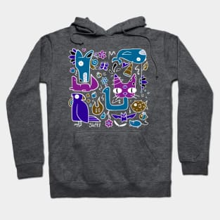 Night Creature Collage Hoodie